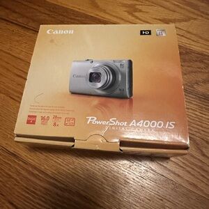 Canon PowerShot A4000 IS Digital Camera - Blue